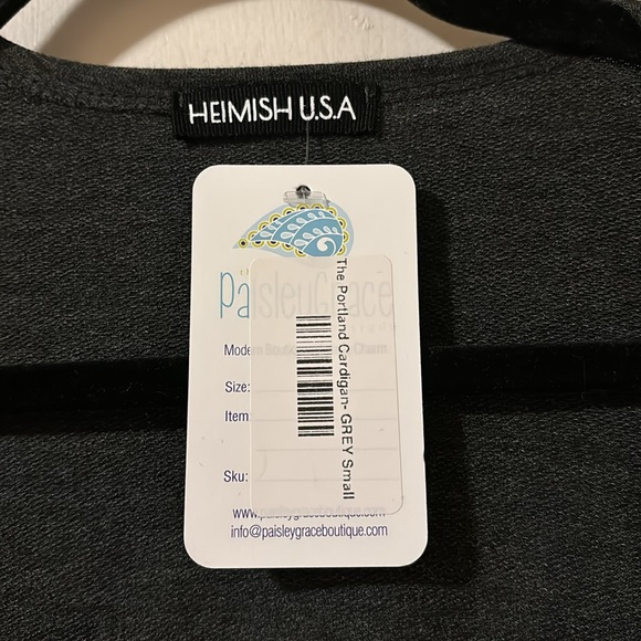 Heimish USA open front cardigan from Paisley Grace sz small - Picture 2 of 6